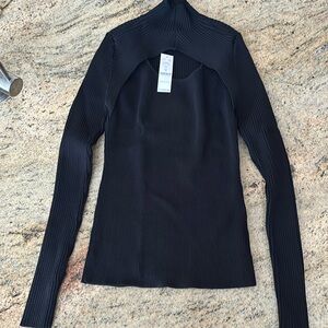 White House Black Market key hole turtleneck